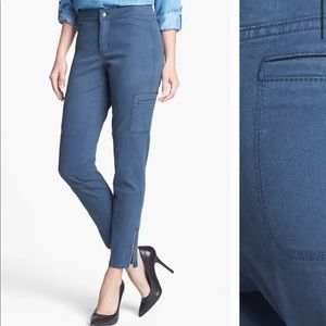 NYDJ navy blue cargo skinny pants sz 0